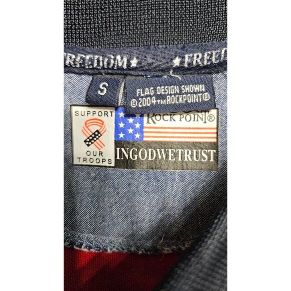 Team USA Red & Blue Star Polo Shirt With Embroidered Details Size S - Picture 8 of 10